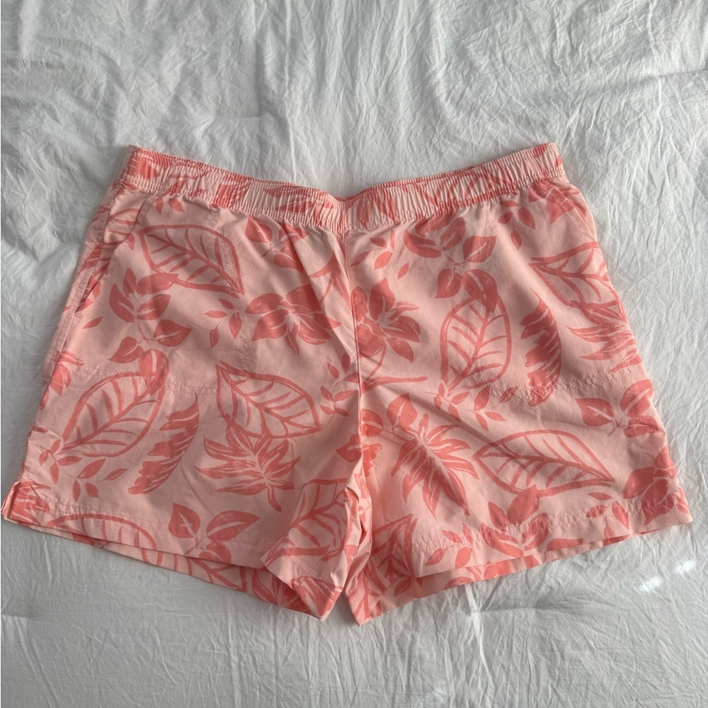 Columbia Women's Floral Swim Shorts Lightweight Summer Board Shorts Size Large